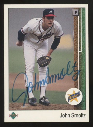1989 Upper Deck John Smoltz RC Signed Autograph #17 JSA Authentic