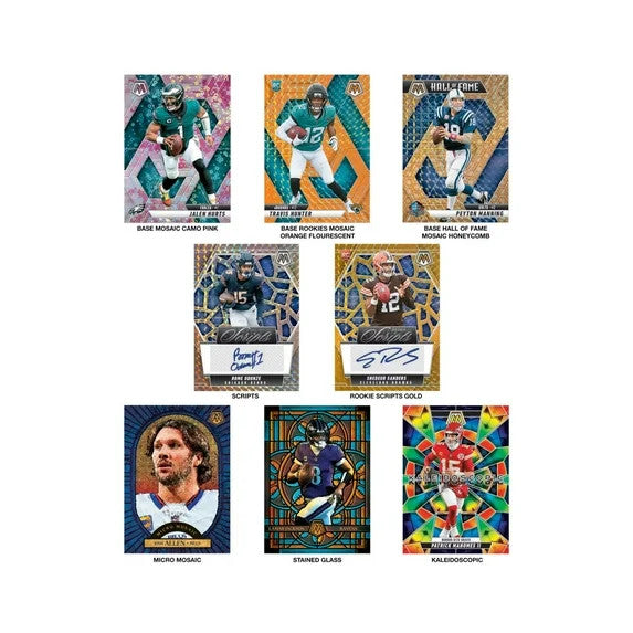 2025 Panini Mosaic Football Mega Box (Purple Reactive)
