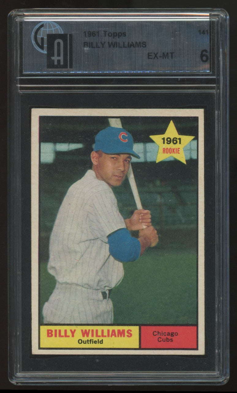 1961 Topps Billy Williams RC #141 GAI 6
