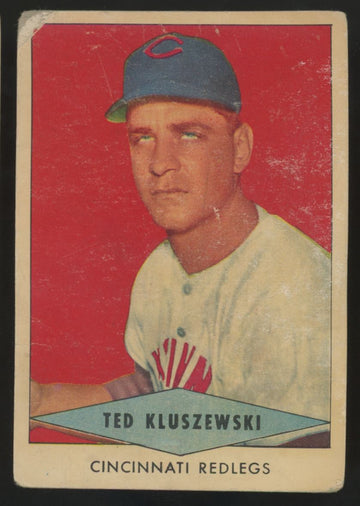 1954 Red Heart Ted Kluszewski Poor (Paper Loss)