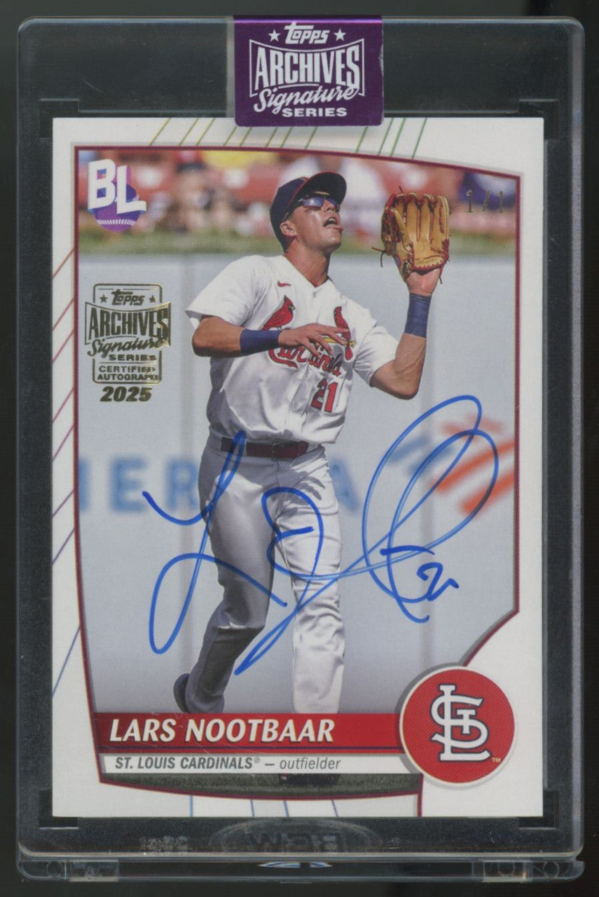 2025 Topps Archives Signature Series Lars Nootbaar Auto 1/1 #26