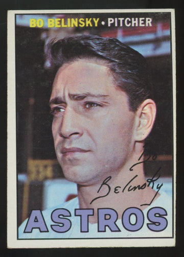 1967 Topps Bo Belinsky Stats Error #447 VG/EX