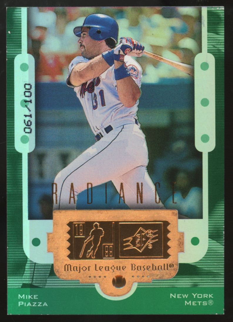 1999 Upper Deck SPx Mike Piazza Radiance /100 #54 "A"