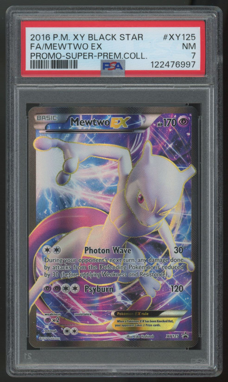 2016 Pokemon Mewtwo EX Super Premium Collection Promo #XY125 PSA 7
