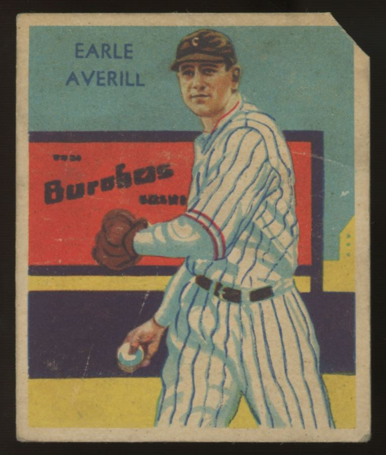 1934-36 1935 Diamond Stars Earle Averill #35 Poor "B"
