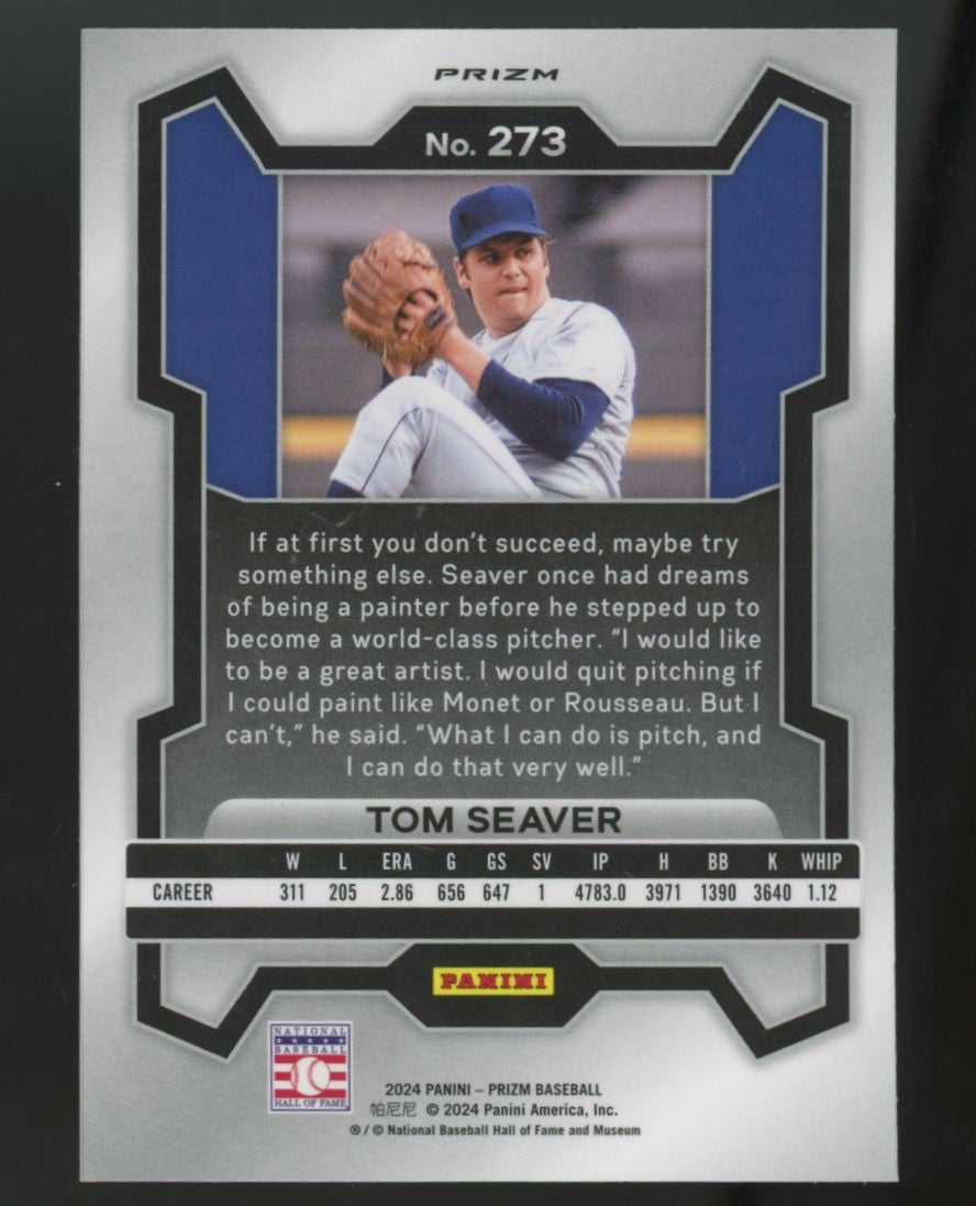 2024 Panini Prizm Tom Seaver White Sparkle #273