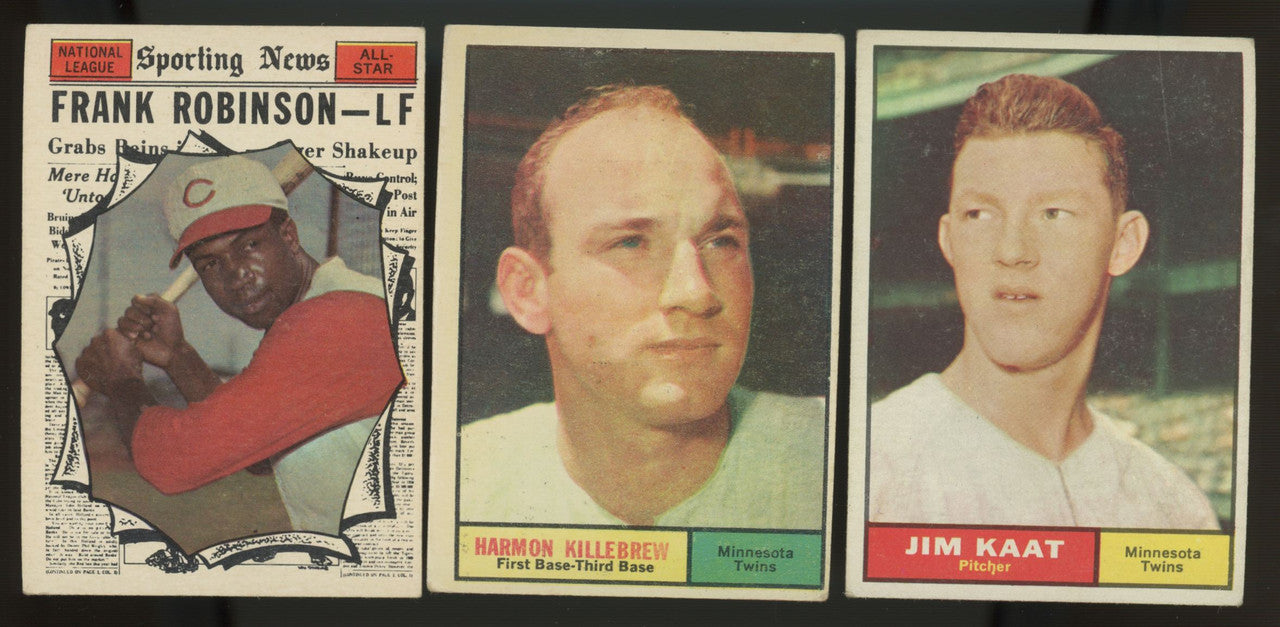 1961 Topps Baseball Near Complete Set 549/587 w/ Graded Overall VG-VG/EX