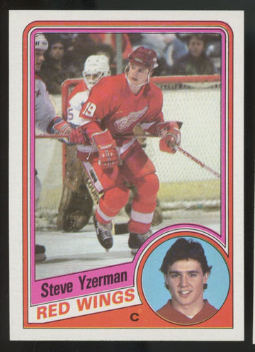 1984-85 Topps Steve Yzerman RC #49 NM "L"