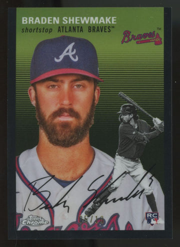 2023 Topps Chrome Platinum Anniversary Braden Shewmake RC Black Refractor /10