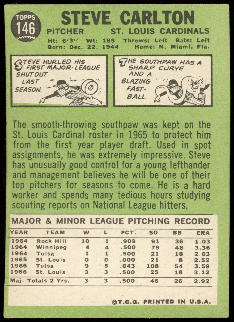 1967 Topps Steve Carlton #146 VG-EX