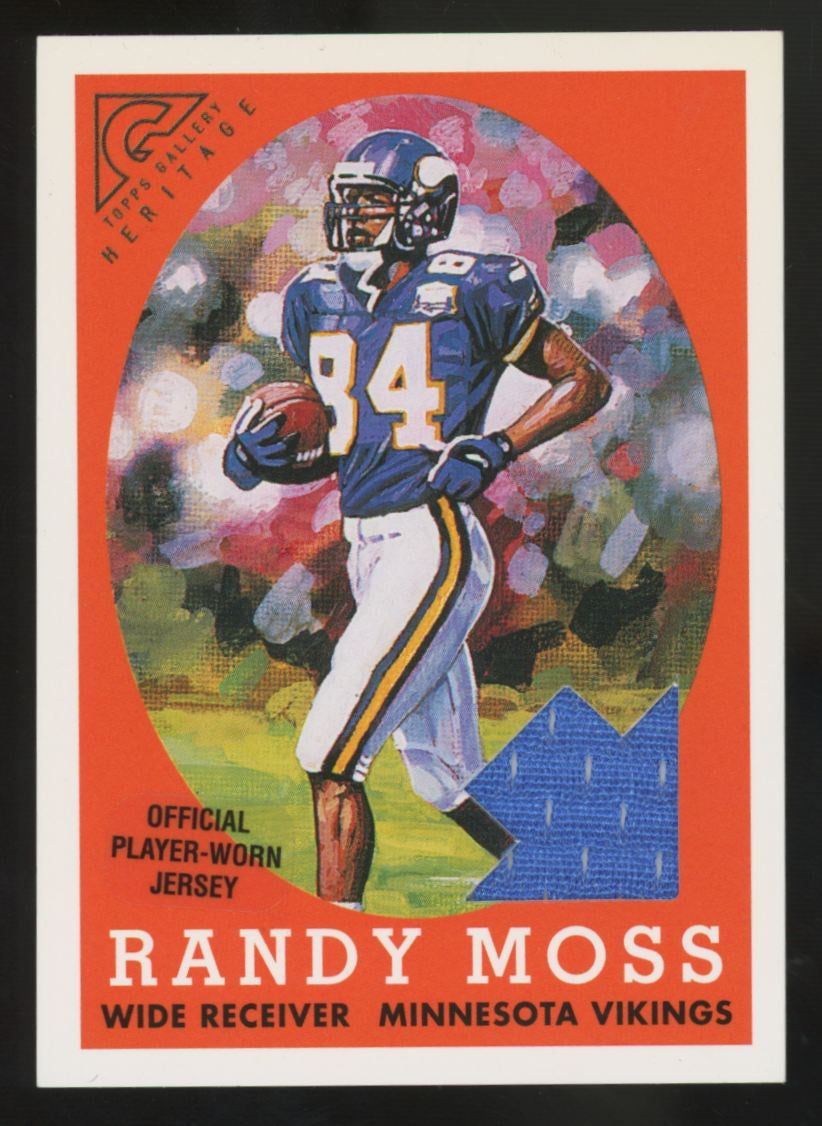 2001 Topps Gallery Randy Moss Heritage Patch #GR-RM