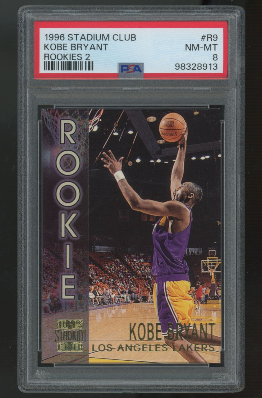 1996-97 Topps Stadium Club Kobe Bryant RC Rookies 2 #R9 PSA 8