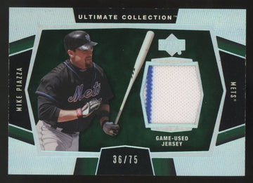 2003 Ultimate Collection Mike Piazza Game Used Jersey Patch /75 #J-MI2
