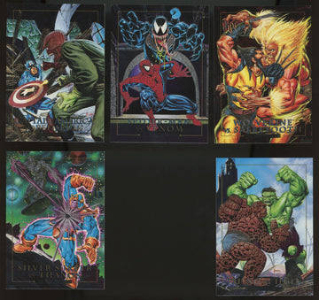1992 Skybox Marvel Masterpieces Battle Spectra Complete Set (5)