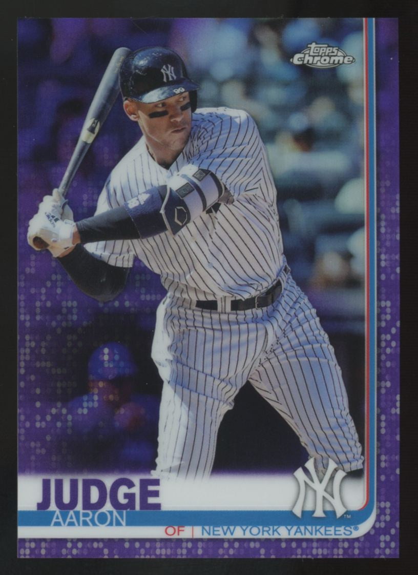 2019 Topps Chrome Aaron Judge Purple /299 #100