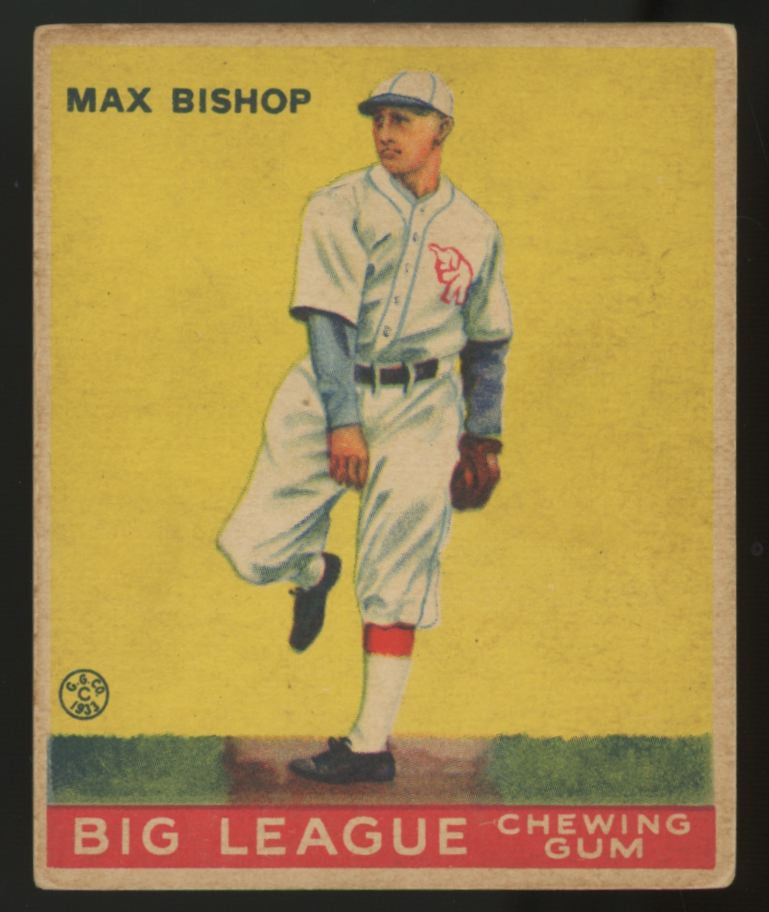 1933 Goudey Max Bishop #61 VG