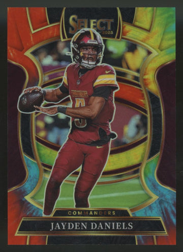 2025 Panini Select Jayden Daniels Concourse Tie-Dye Prizm /25 #88