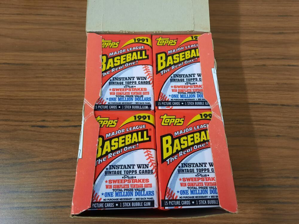 1991 Topps Baseball Wax Box (36 packs)