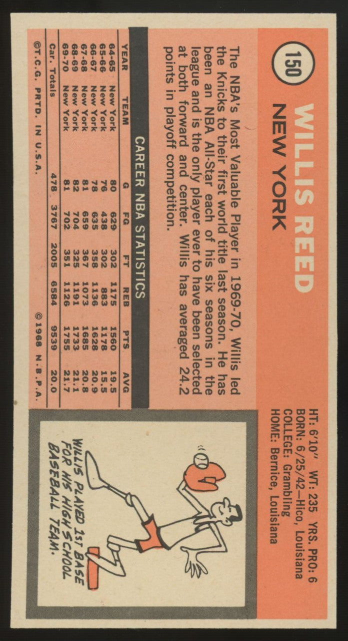 1970-71 Topps Willis Reed #150 NM