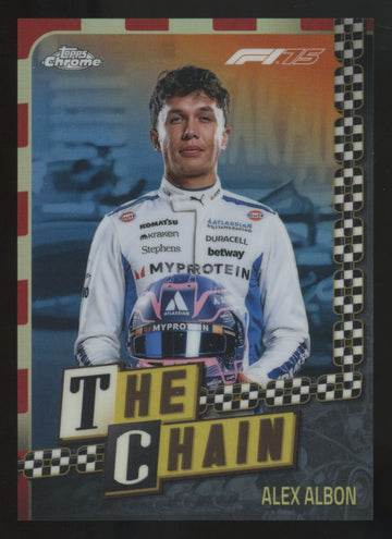 2025 Topps Chrome F1 Alex Albon The Chain SSP #CH-9