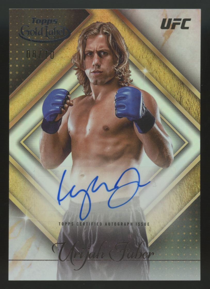 2024 Topps Gold Label UFC Urijah Faber Black Golden Greats Auto /10 #GGA-UFA