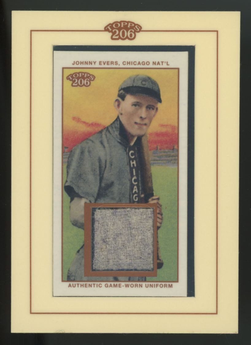 2002 Topps 206 Johnny Evers Game Worn Patch #TR-JE