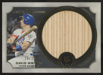 2013 Topps Museum Collection David Wright Gold Jumbo Relic /20 #MMJLR-DWR