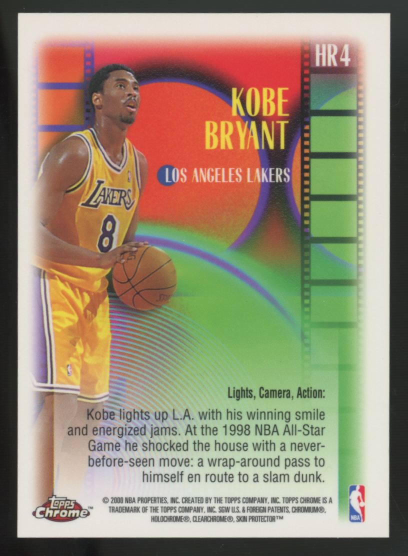 1999-00 Topps Chrome Kobe Bryant Highlight Reels #HR4