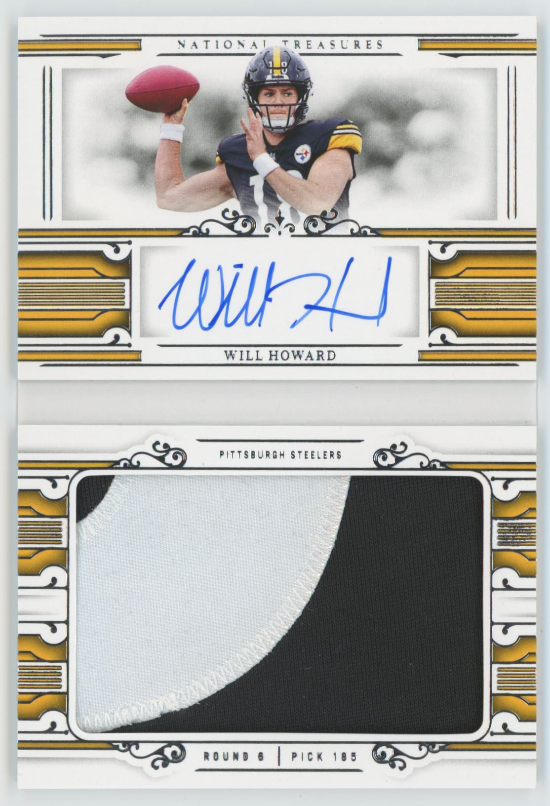 2025 National Treasures Will Howard RC Jumbo Prime Patch Auto Booklet RPA /99