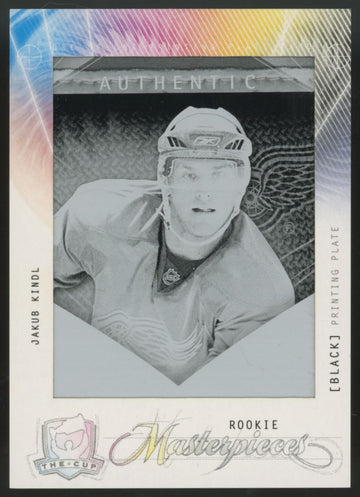 2009-10 Upper Deck The Cup Jakub Kindl RC Masterpieces Black Printing Plate 1/1