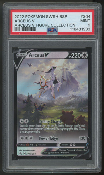 2022 Pokemon Arceus V Figure Collection Promo #204 PSA 9
