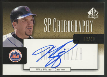2004 SP Authentic Mike Piazza Gold Chirography Auto /40 #CA-PI