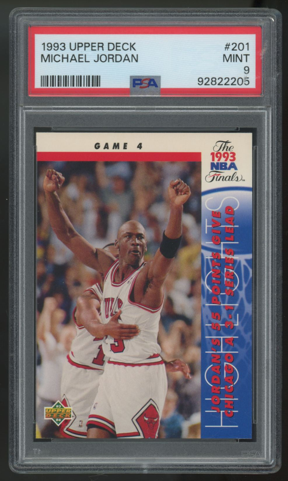 1993-94 Upper Deck Michael Jordan Game 4 #201 PSA 9