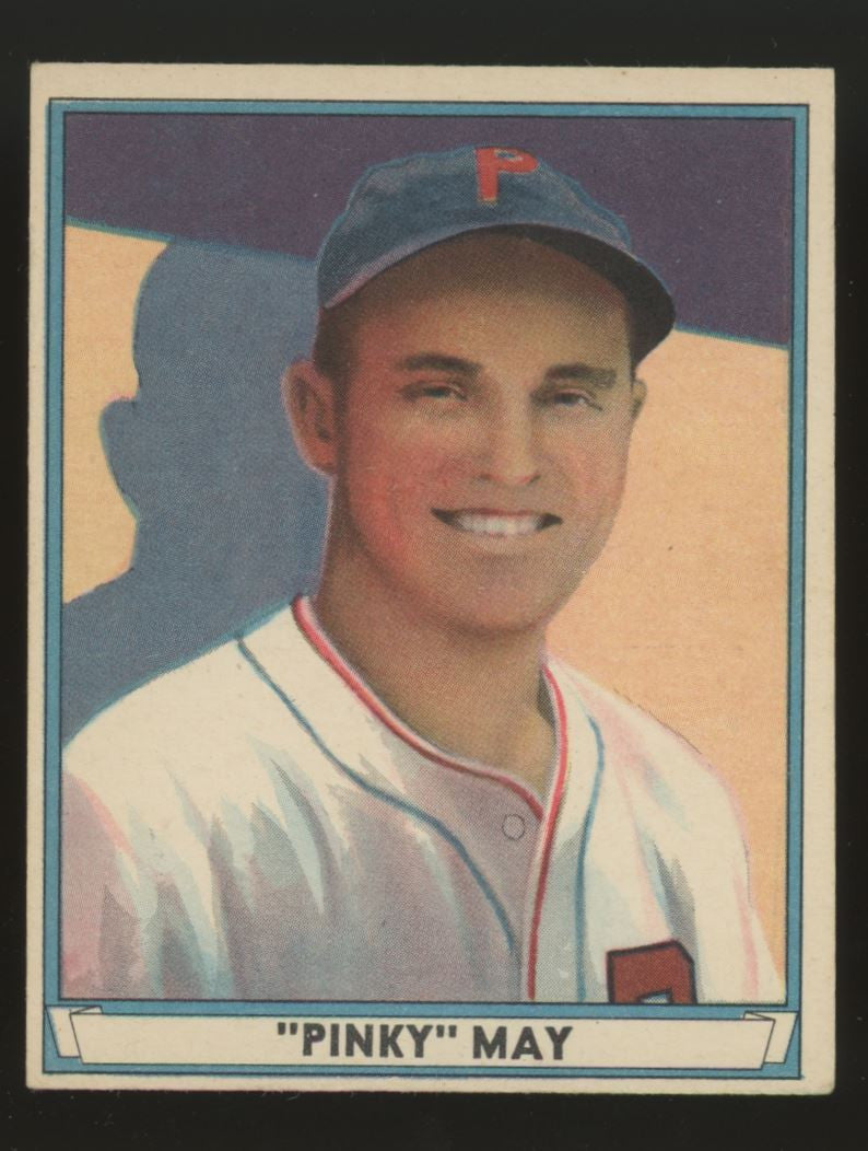 1941 Play Ball Pinky May #9 VG (Crease)