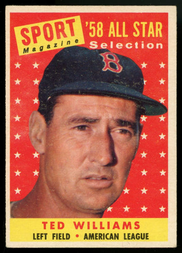 1958 Topps Ted Williams All Star #485 EX+