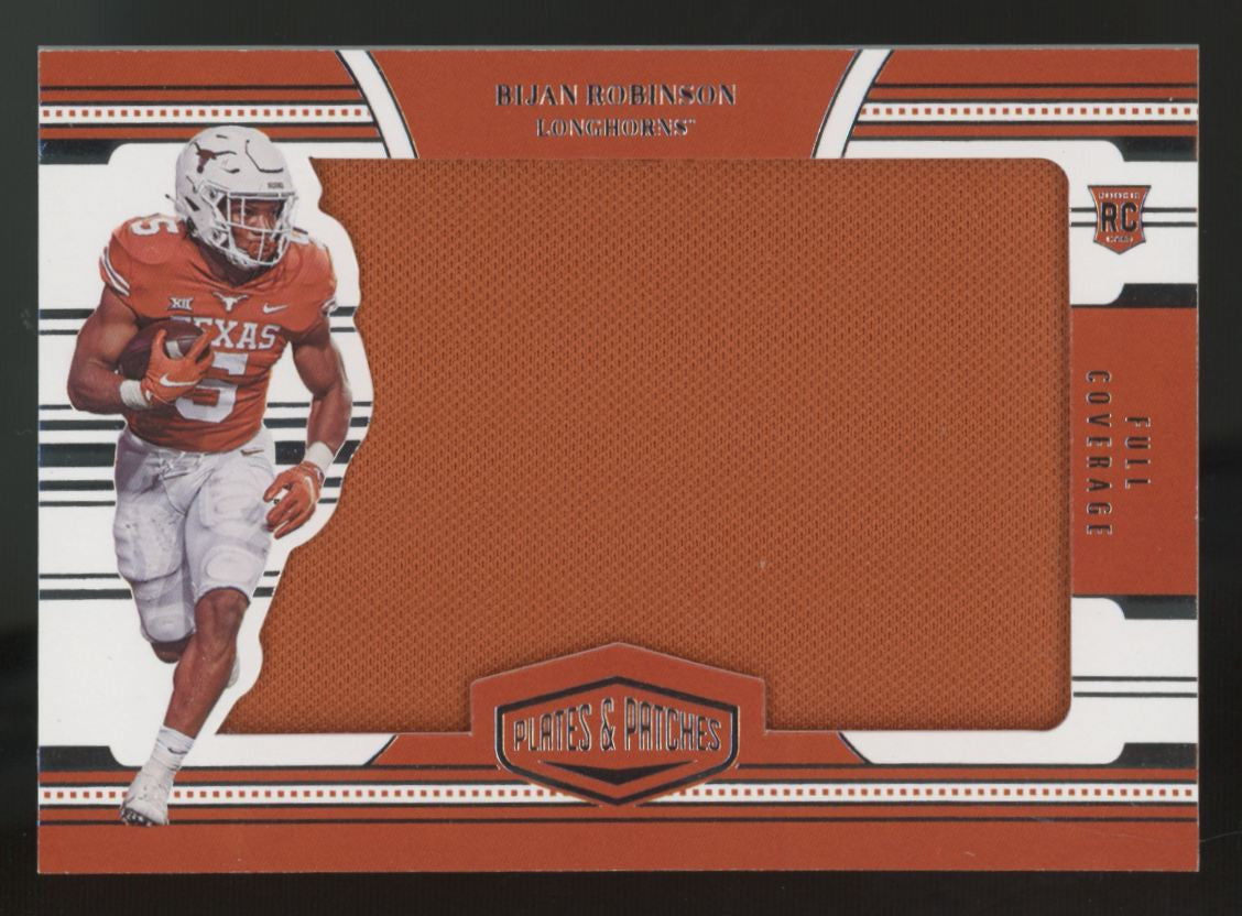 2023 Chronicles Plates & Patches Draft Bijan Robinson RC Full Coverage Patch