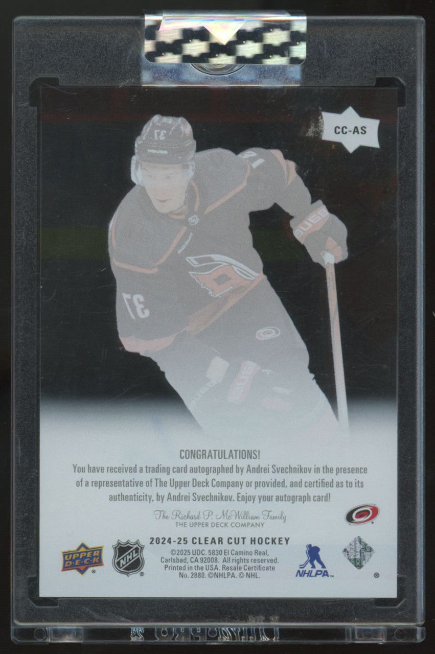2024-25 Upper Deck Clear Cut Andrei Svechnikov Auto #CC-AS