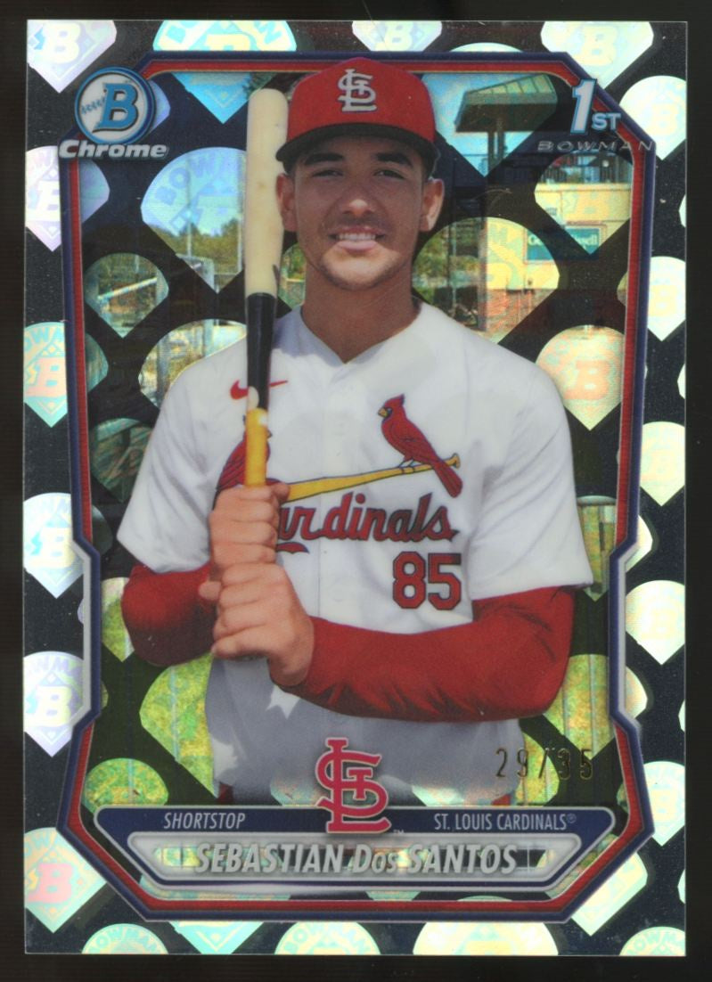 2026 Bowman Chrome Sebastian Dos Santos 1st Prospect Logofractor /35 #BCP-190