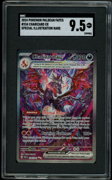 2024 Pokemon Charizard ex Paldean Fates Special Illustration Rare #234 SGC 9.5