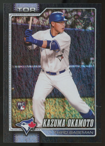 2026 Topps Series Two Kazuma Okamoto RC Black Sandglitter /10 #443