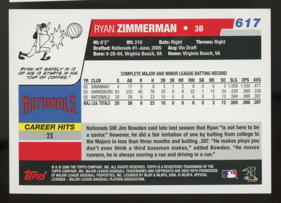 2006 Topps Baseball Complete Set (660) Verlander Zimmerman RC