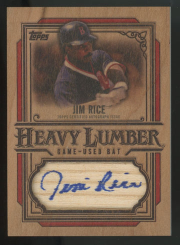 2025 Topps Series One Jim Rice Heavy Lumber Patch Auto #HLAR-JR