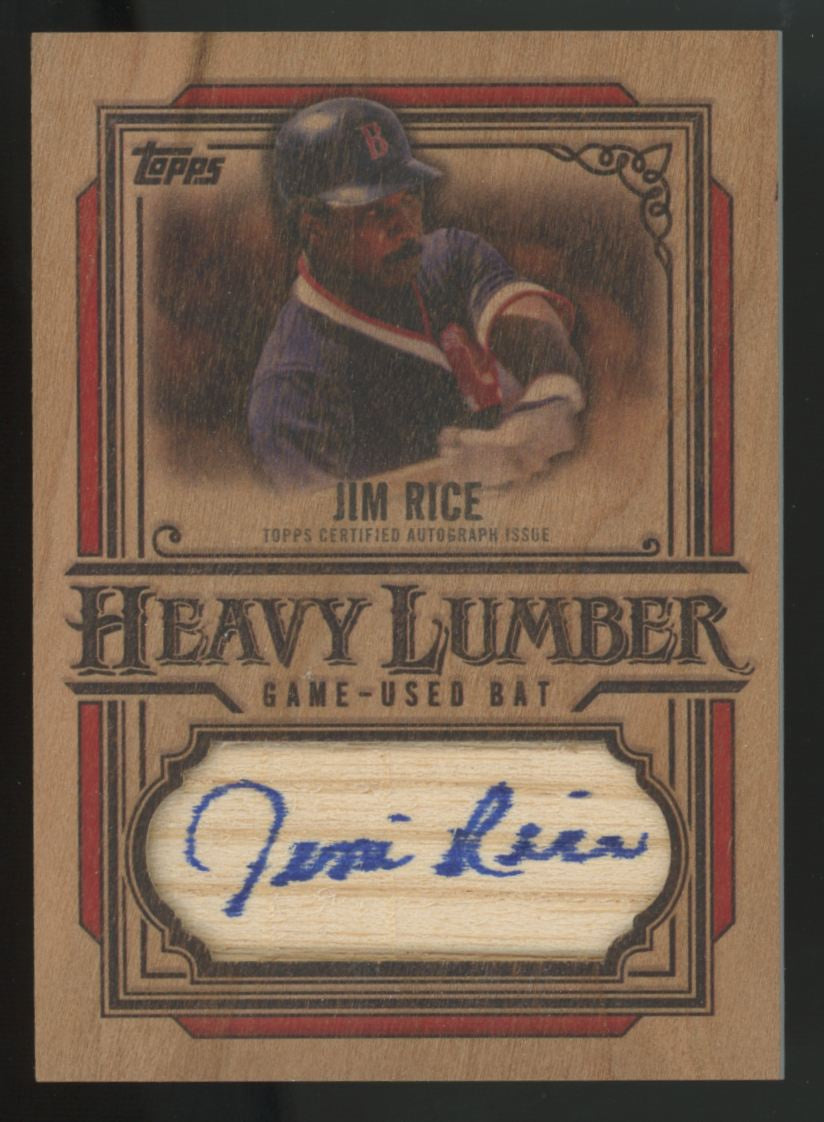 2025 Topps Series One Jim Rice Heavy Lumber Patch Auto #HLAR-JR