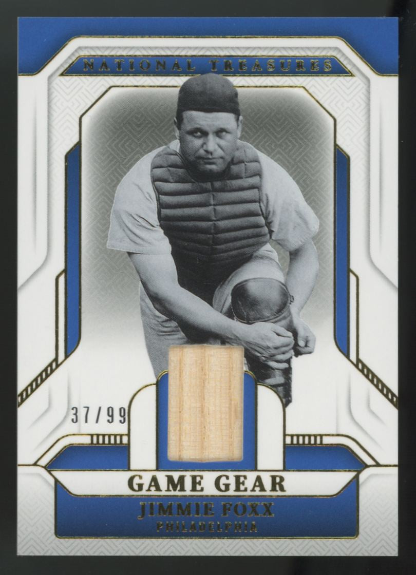 2025 Panini National Treasures Jimmie Foxx Game Gear Relic /99 #GGS-JF