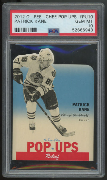 2012-13 O-Pee-Chee Patrick Kane Pop Ups #PU-10 PSA 10