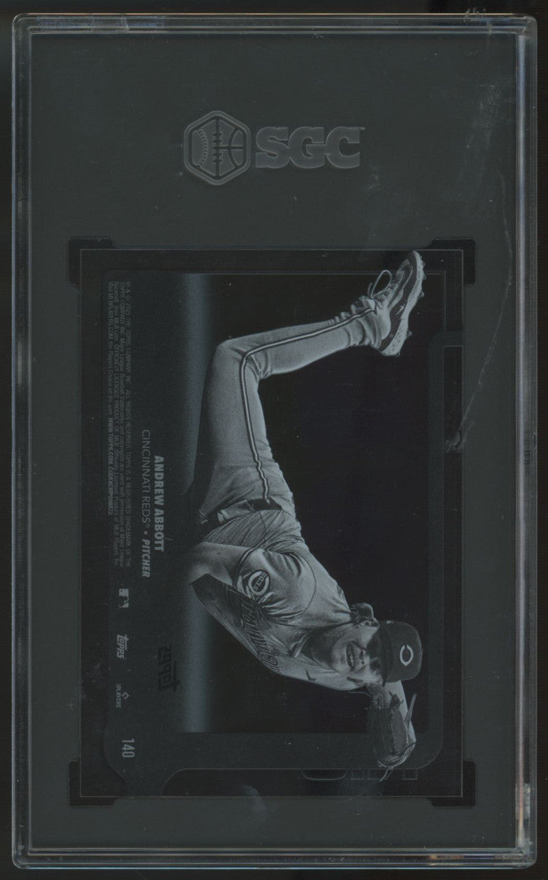2025 Topps Andrew Abbott Clear /10 #140 SGC 9.5