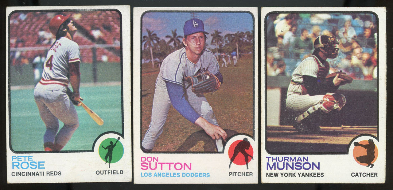 1973 Topps Baseball Near Complete Set 652/660 VG-EX Schmidt RC
