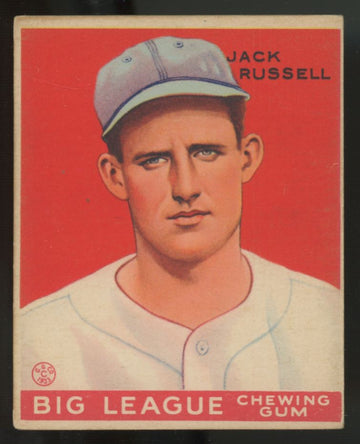 1933 Goudey Jack Russell #167 VG/EX