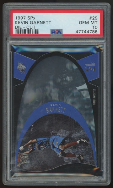 1997-98 Upper Deck SPx Kevin Garnett Die-Cut #29 PSA 10