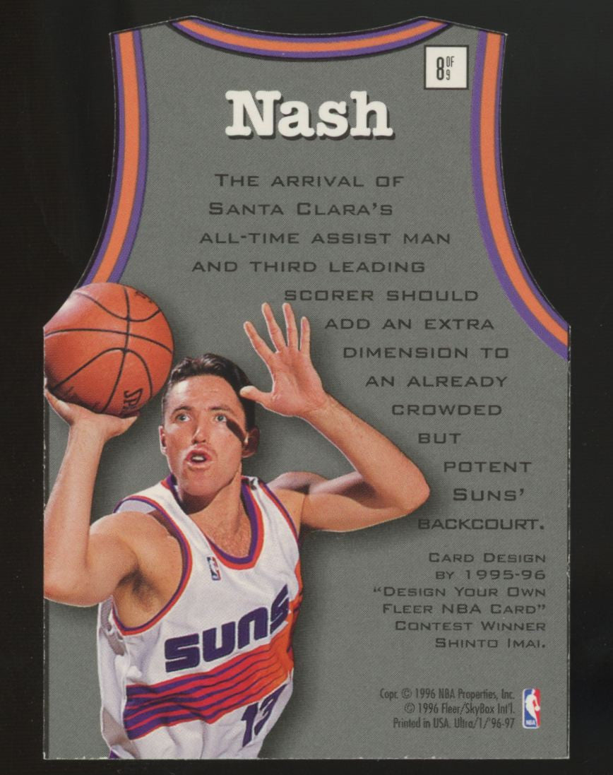 1996-97 Fleer Ultra Steve Nash RC Fresh Faces Die Cut #8